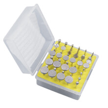100Pcs Diamond Grinding Burr Set Assorted Colors Polishing Rotary Bits