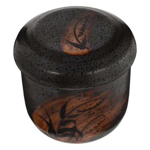 1Pc Brown Ceramic Stew Bowl Pot for Kitchen Use, Non-Slip, Easy-Clean