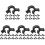 50Pcs Hard Hat Flashlight Cable Clip Mount Black Pe Accessories 3