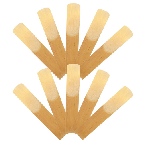 10Pcs Compact Khaki Clarinet Reeds for Beginner and Performance Use