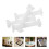 36Pcs White Plastic Mini Roman Columns for DIY Crafts and Table Decor 11