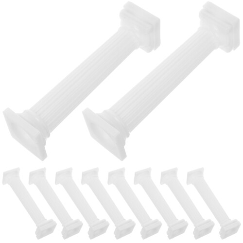 36Pcs White Plastic Mini Roman Columns for DIY Crafts and Table Decor