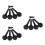 3Sets Viool Stemknoppen Van Hout Met Antislip Ontwerp En Eindpin Set 5