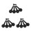 3Sets Viool Stemknoppen Van Hout Met Antislip Ontwerp En Eindpin Set 7