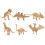 12St Plastic Gouden Dinosaur Model Set Educatief En Sfeervol 3