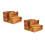 2Pcs Wooden Utensil Organizer Holder Multipurpose Kitchen Storage Box 6