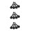 3Sets Viool Stemknoppen Van Hout Met Antislip Ontwerp En Eindpin Set 10