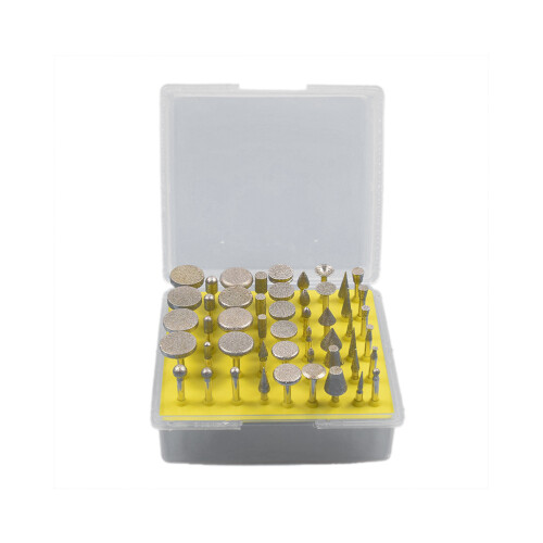 100Pcs Diamond Grinding Burr Set Assorted Colors Polishing Rotary Bits 2