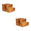 2Pcs Wooden Utensil Organizer Holder Multipurpose Kitchen Storage Box 7