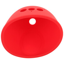 4Pcs Red Silicone Smart Speaker Case Shockproof Dustproof Echo Cover