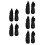 5Paren PU Zwarte Boots Voor Casual Up Pop Schoeisel 4