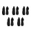5Paren PU Zwarte Boots Voor Casual Up Pop Schoeisel 5