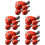 20Pcs Red Ceramic Chopstick Rack Small Kitchen Accessory 8