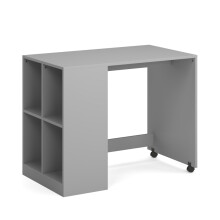 Kudl - Kids Under Desk with Built in Side Storage - MDF/Wood - L52.5 x W90 x H71 cm - Grey