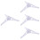 4Pcs White Xmas Tree Stand Plastic Holder for Home Decoration 7