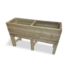 Raised Super Heavy Duty Veg Trough Planter - Timber - L180 x W60 x H80 cm - Fully Assembled