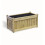 Elegant Rectangular Trough Planter - Timber - L50 x W100 x H52 cm - Minimal Assembly Required 1