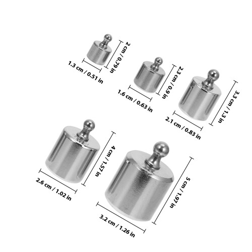 1Ensemble Poids Chromé Argent Pour 1