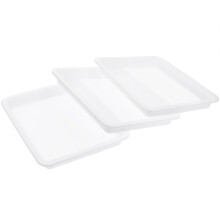 12St Duurzaam Plastic Schilder-En Experiment Tray Wit Voor Kinderen