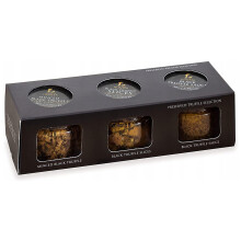 TruffleHunter - Preserved Black Truffle Selection - Minced Truffle, Truffle Slices, Truffle Sauce - 50g