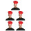 5St Polyester Hoed Paddenstoel Keuken Kookmuts Unisex 6