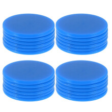 200St Blauwe Chips Plastic Munten Voor Poker En Bordspellen