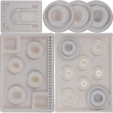 1Ensemble Plateau Silicone Gris Multifonction Pour DIY