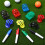 4Sets Gemakkelijk Draagbare Golfbal Lijntools Plastic Multikleur Set 11