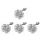 8St Satijnen Bloem Clips Vrouwelijke Versiering 9