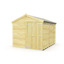 8 x 11 Feet Apex Security Shed - Double Door - Wood - L329 x W231 x H217 cm