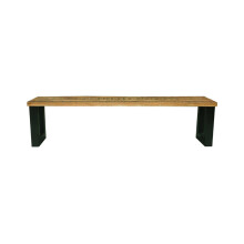 Induse Bench - Mango Wood/Iron - L44 x W140 x H45 cm - Mango PP Saw Finish