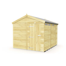 8 x 9 Feet Apex Security Shed - Single Door - Wood - L272 x W231 x H217 cm