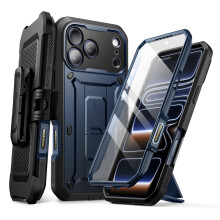 Supcase Täyskuori iPhone 17 Pro Max Unicorn Beetle Pro -sarjalle jalustalla