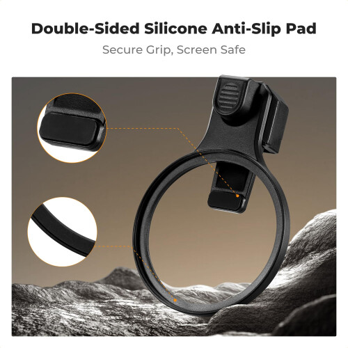 67mm Press-on ND2-32 Phone Lens Filter Kit, Multi-Coated Variable Neutral Density Light Reduction Filter Compatible with iPhone 17/16/15/14/13/12, 2