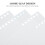 200Sheets White Loose Leaf Punched Paper Reusable Sticker Album Refill 8