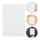 200Sheets White Loose Leaf Punched Paper Reusable Sticker Album Refill 10