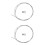 2Pièces Durable Pour Suspension Rideaux Métal Argent 7