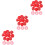 300Pièces Couvre-Detecteurs Rouge Protection Maison 6