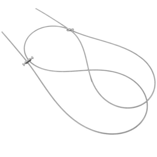 2Pièces Durable Pour Suspension Rideaux Métal Argent 2