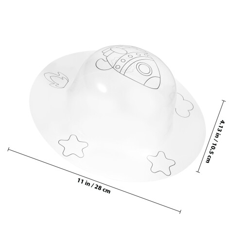 Chapeau Transparent Accessoire Graffiti Pour Enfants 1