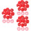 300Pièces Couvre-Detecteurs Rouge Protection Maison 7