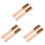 6Pièces Élastique Cire Snowboard Manche En Bois Couleur Khaki 4