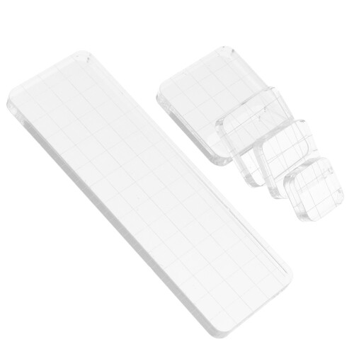15Pièces Accessoire Tampon Transparent Kit DIY Polyvalent 1
