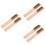 6Pièces Élastique Cire Snowboard Manche En Bois Couleur Khaki 8
