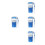 8Pièces Outils Apiculteurs Bleus Ps Cage Bouteilles Marquage 7
