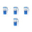 8Pièces Outils Apiculteurs Bleus Ps Cage Bouteilles Marquage 6