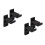 2Ensembles Porte-Arc Mural Noir ABS Support Durable Pour Tir 4