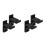 2Ensembles Porte-Arc Mural Noir ABS Support Durable Pour Tir 9
