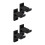 2Ensembles Porte-Arc Mural Noir ABS Support Durable Pour Tir 5