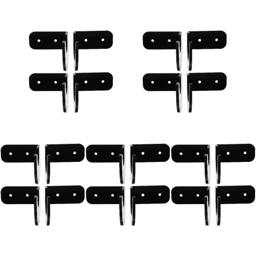 10Paires Support Décoratif Noir Pour Rangement Battes 1
